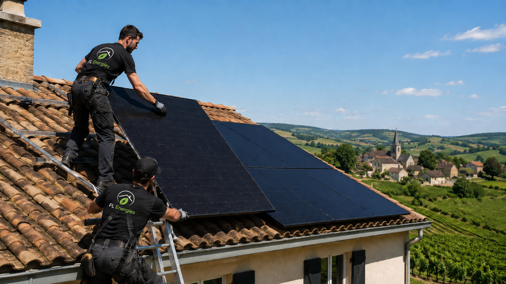 Panneaux solaires sur toiture